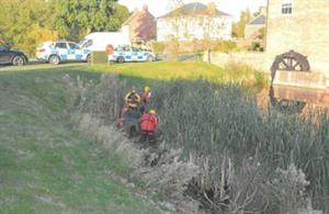 the lawnmower involved